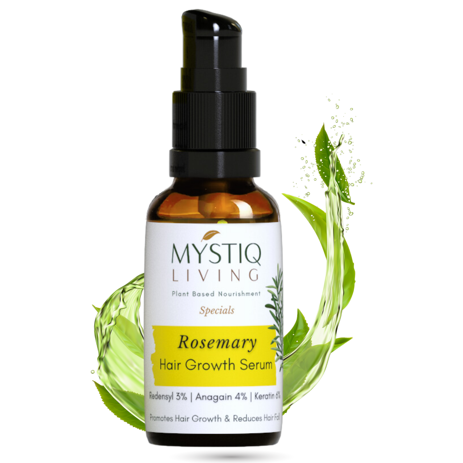 Rosemary Hair Growth Serum | Strengthens Hair Follicles, Prevents Hair Fall | Men & Women