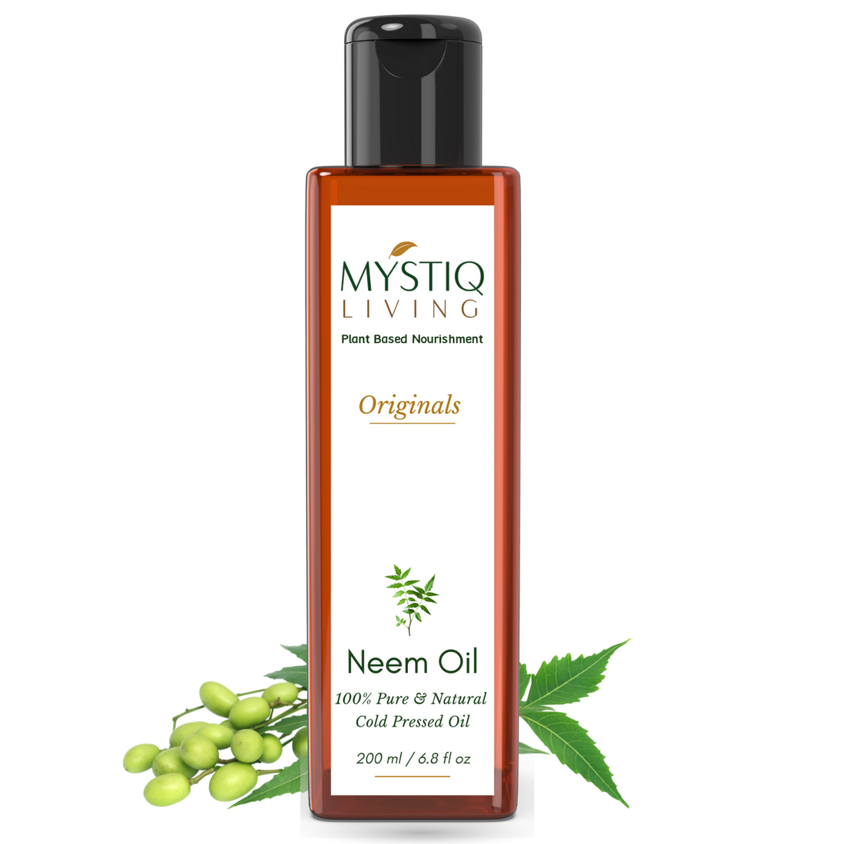 Mystiq Living Neem Oil | Cold Pressed Oil for Hair, Skin & Body Care - Mystiq Living